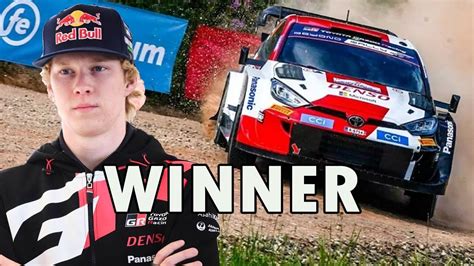 Kalle Rovanperä vinner rally.
